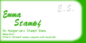 emma stampf business card